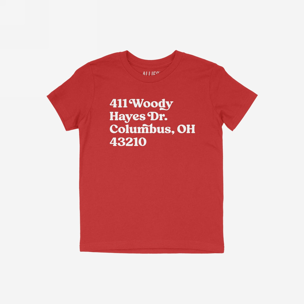 Ohio State Football Stadium Address T-shirt