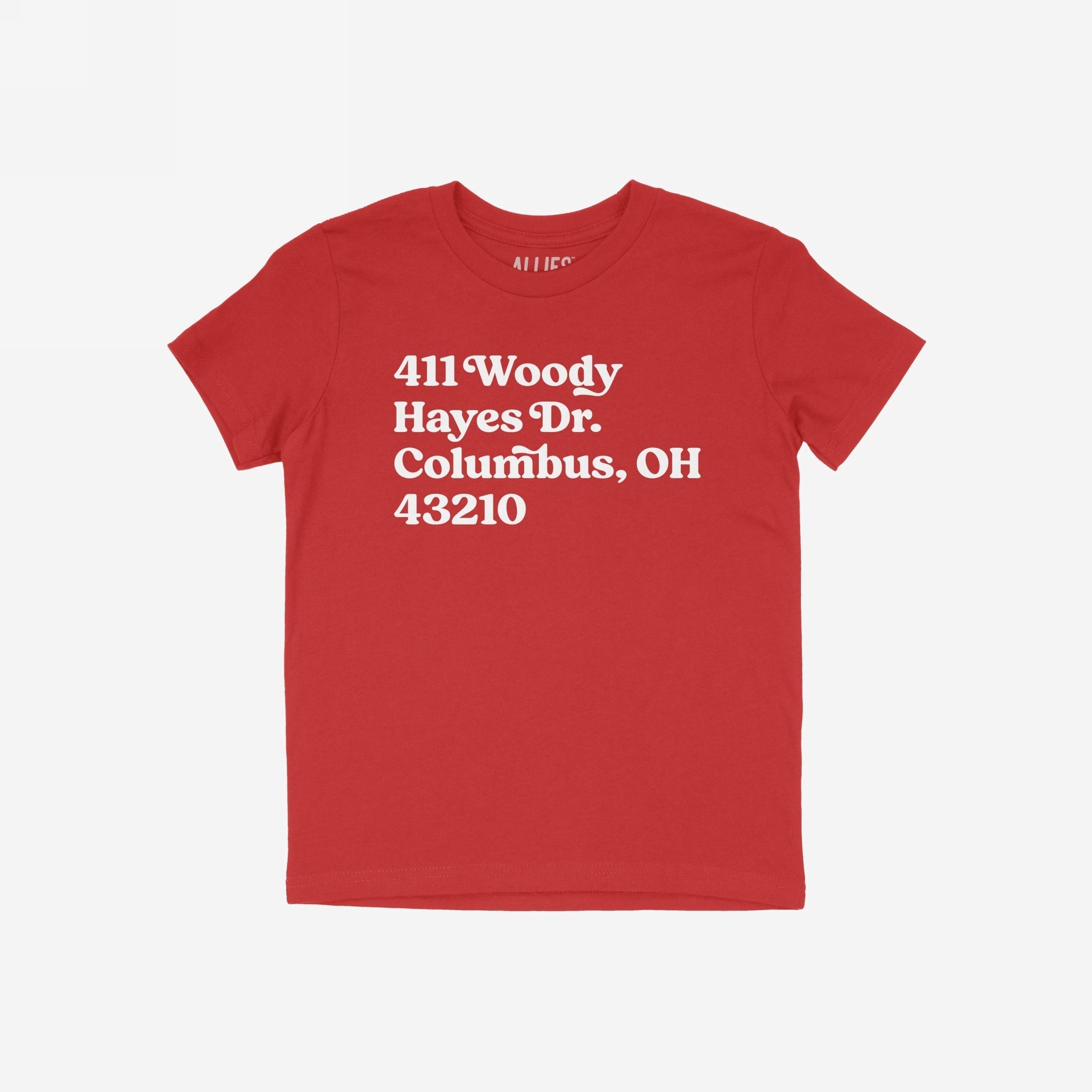 Ohio State Football Stadium Address T-shirt