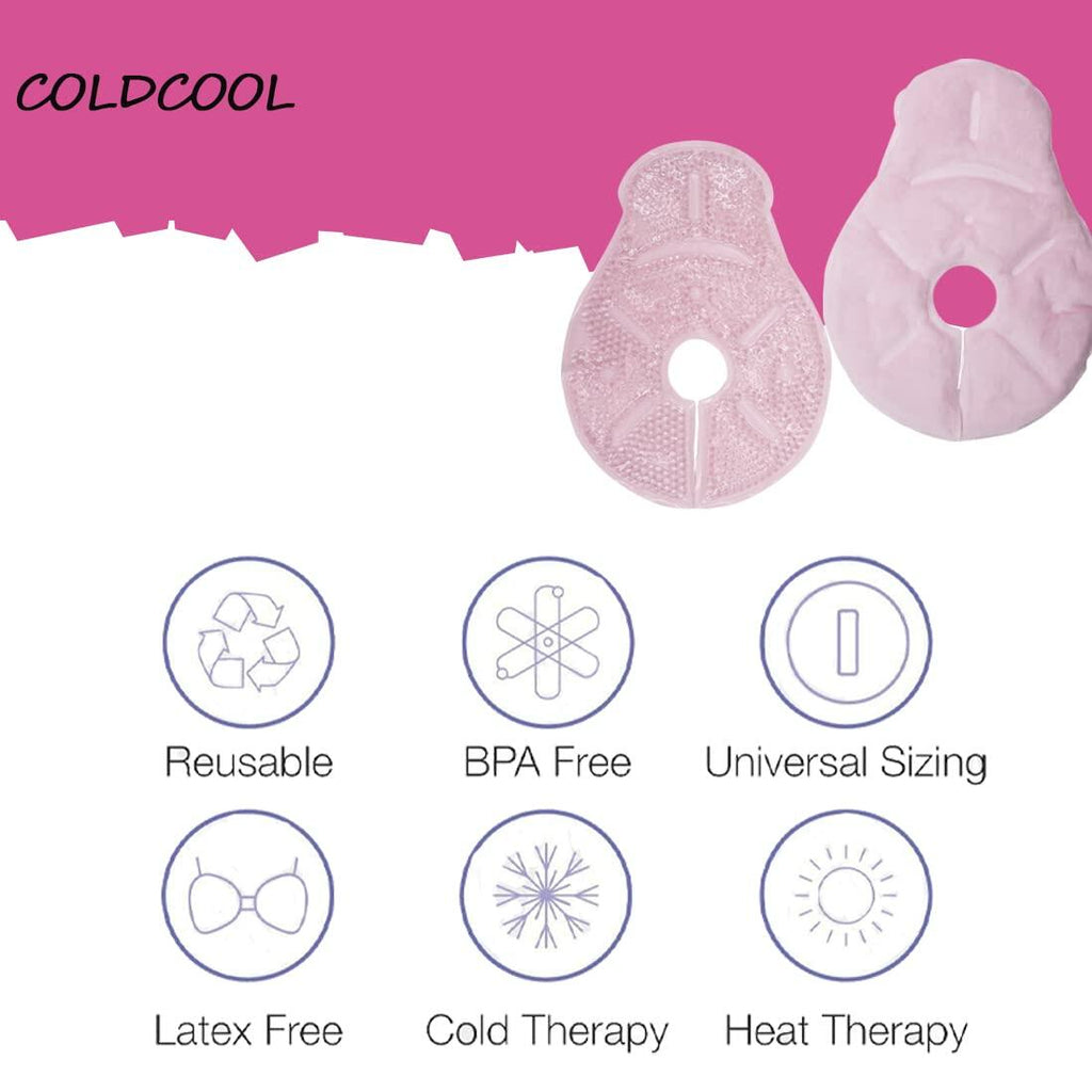 Breastfeeding Essentials Nursing Soothing Gel Pads Hot Cold Packs 2 Count