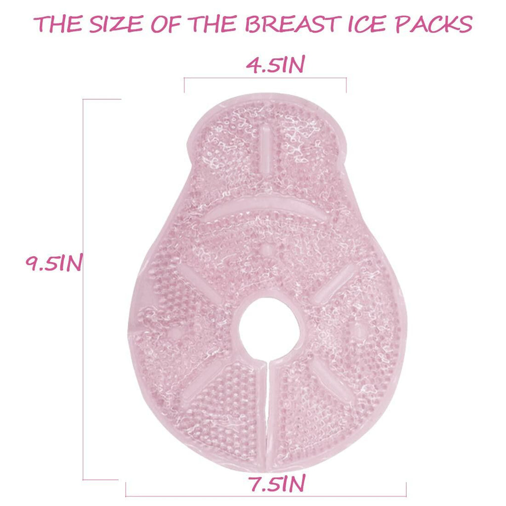 Breastfeeding Essentials Nursing Soothing Gel Pads Hot Cold Packs 2 Count