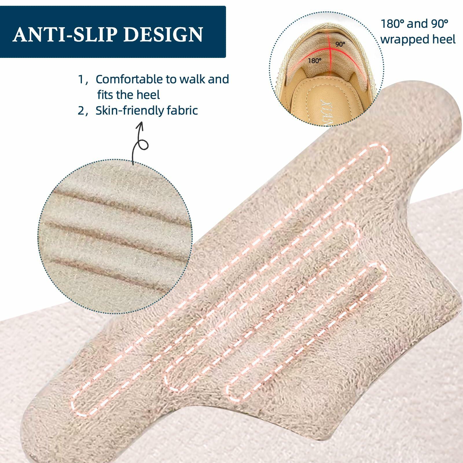 mickee Gel Heel Cushion Pads Inserts for Men Women One Size Shoes 3 Pairs