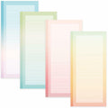 Henzavk 4 Pack Magnetic Notepads Refrigerator Full Magnet Back 50 Sheets