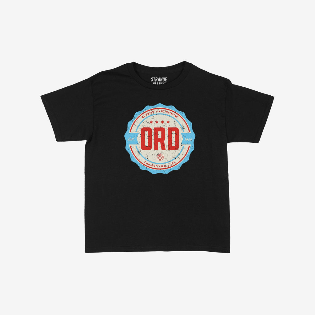 Chicago ORD O'Hare Airport Badge Women's Baby Tee