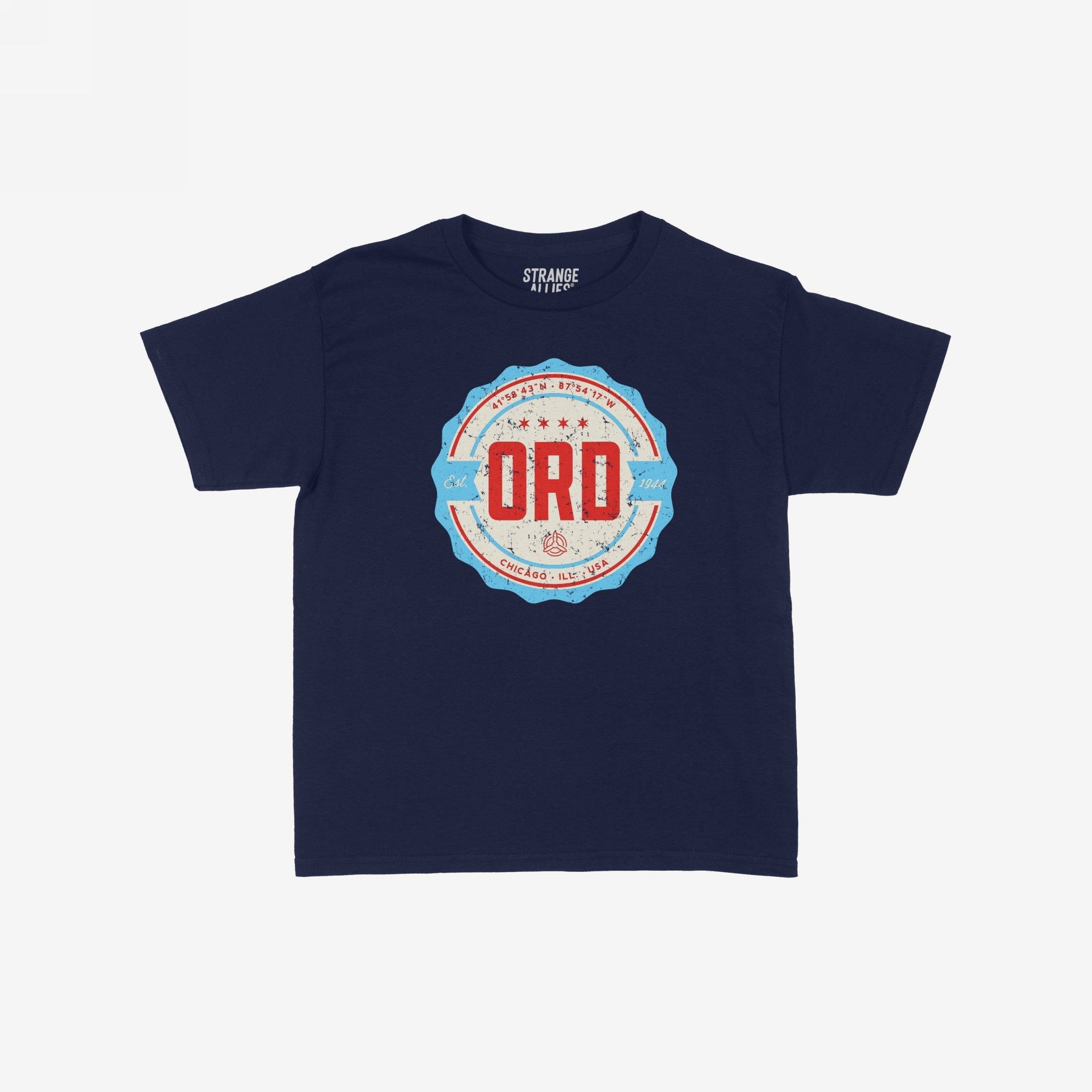 Chicago ORD O'Hare Airport Badge Women's Baby Tee