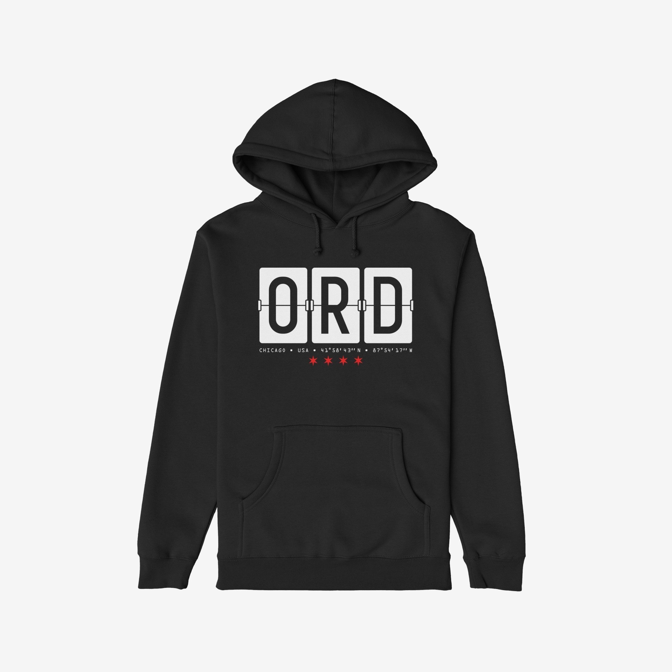 Chicago ORD O'Hare Airport Flipboard Hoodie & Sweatshirt