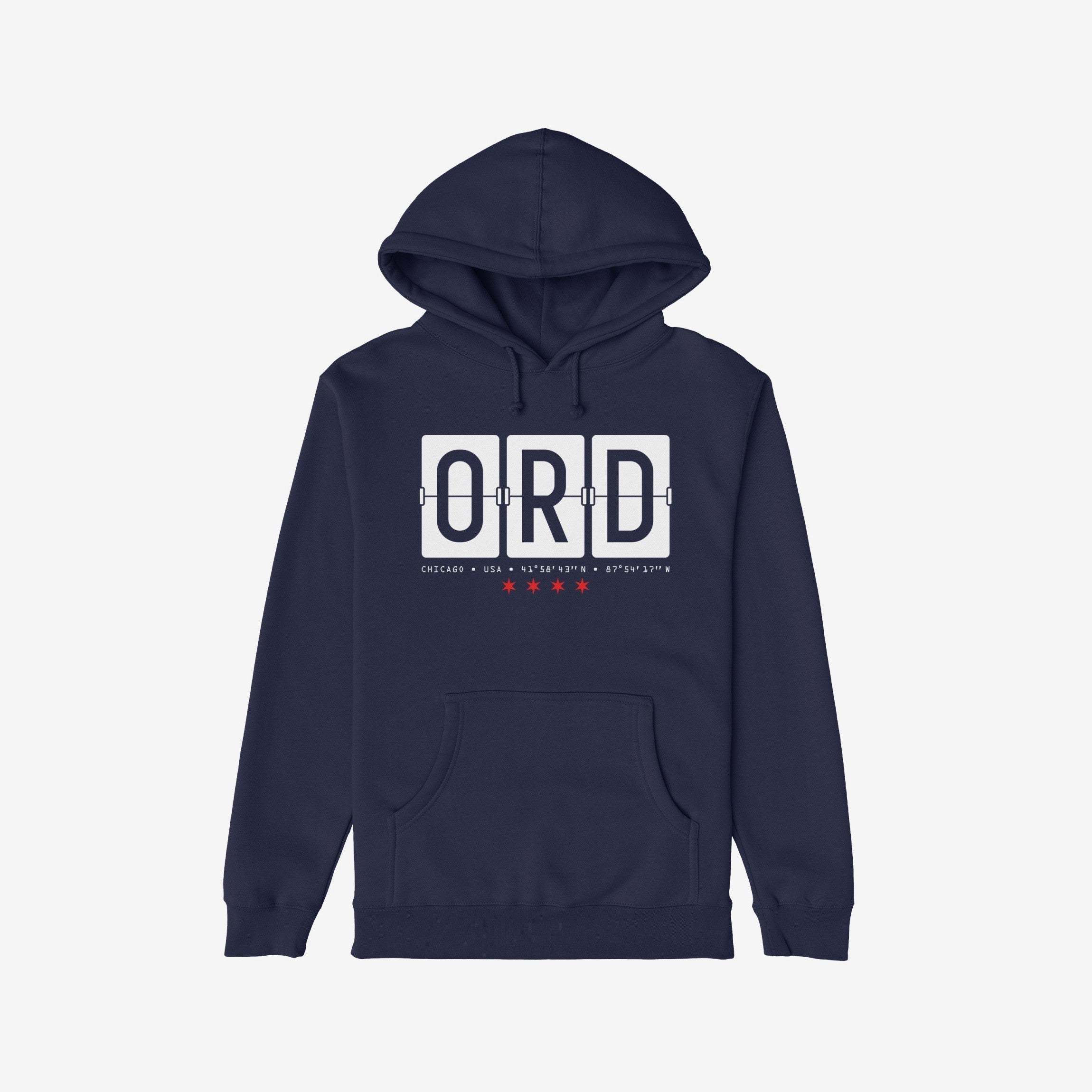 Chicago ORD O'Hare Airport Flipboard Hoodie & Sweatshirt