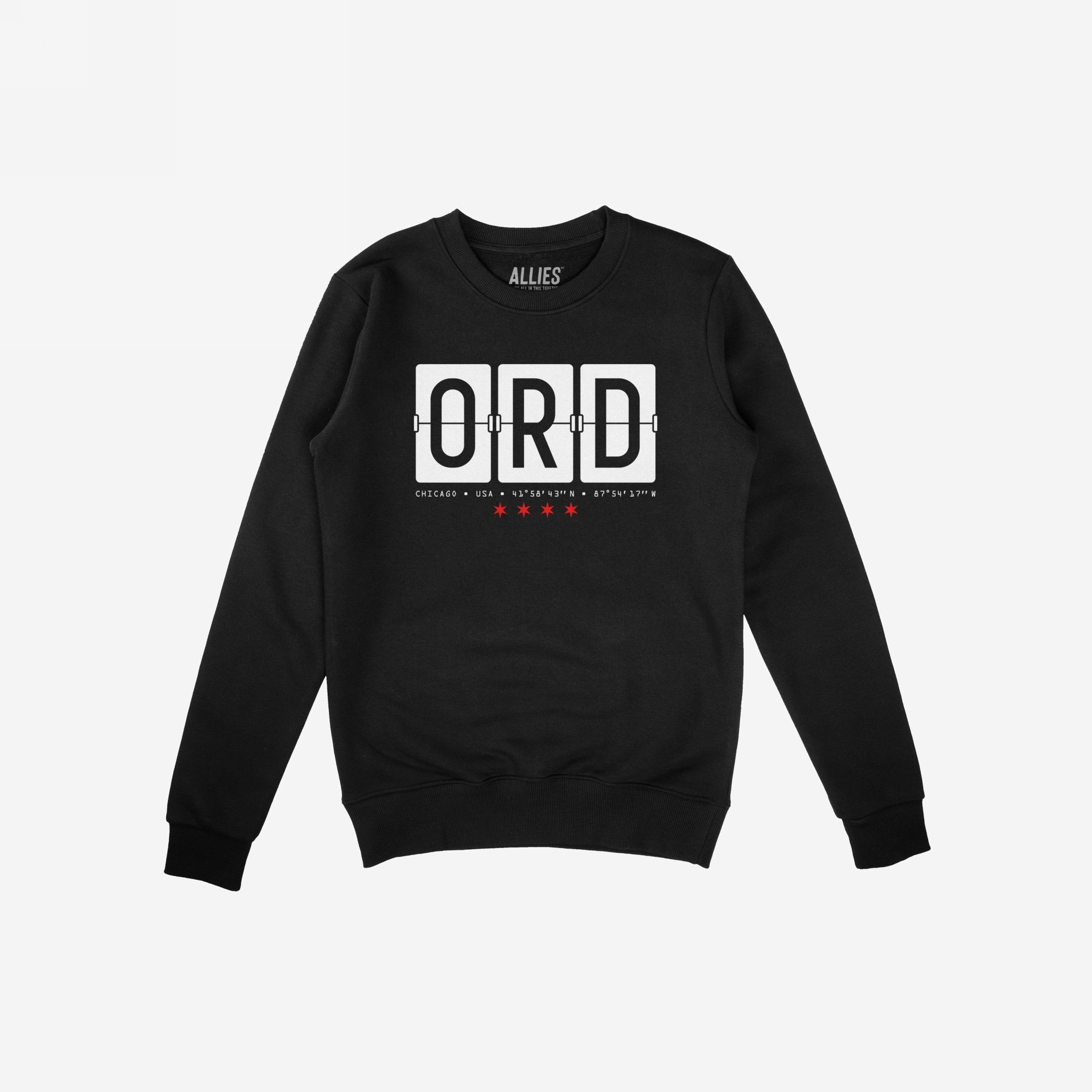 Chicago ORD O'Hare Airport Flipboard Hoodie & Sweatshirt