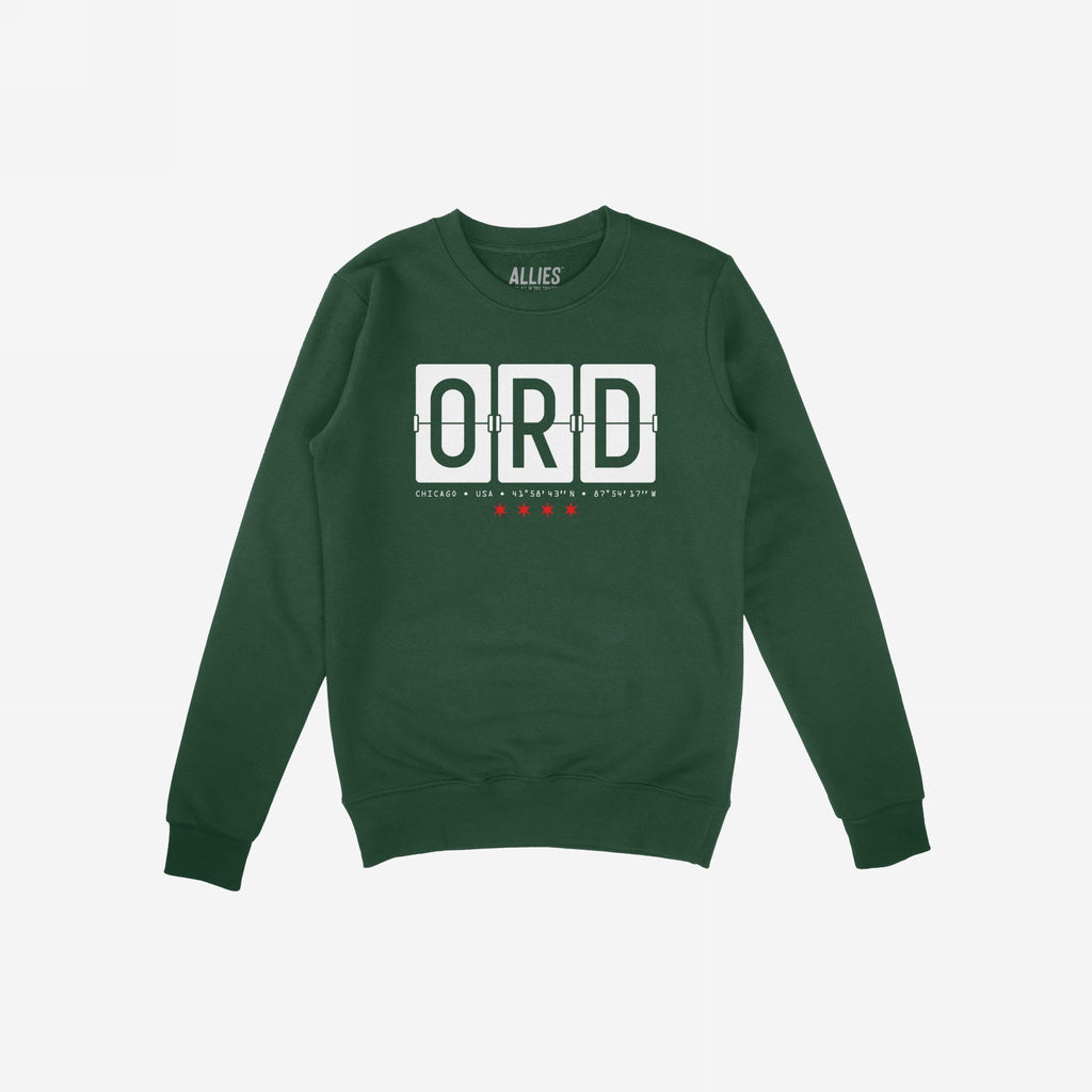 Chicago ORD O'Hare Airport Flipboard Hoodie & Sweatshirt
