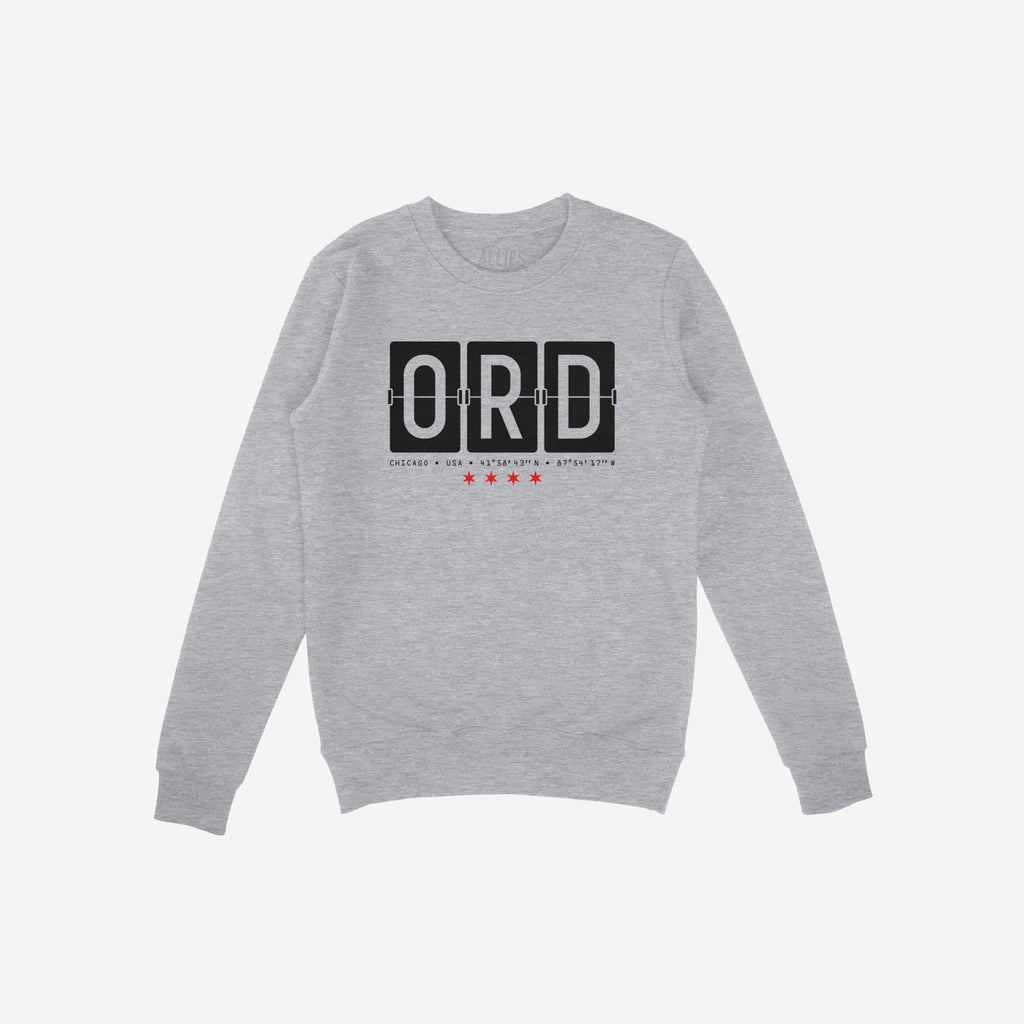 Chicago ORD O'Hare Airport Flipboard Hoodie & Sweatshirt