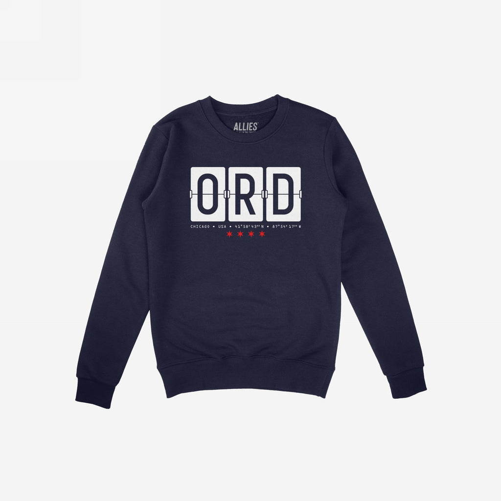 Chicago ORD O'Hare Airport Flipboard Hoodie & Sweatshirt