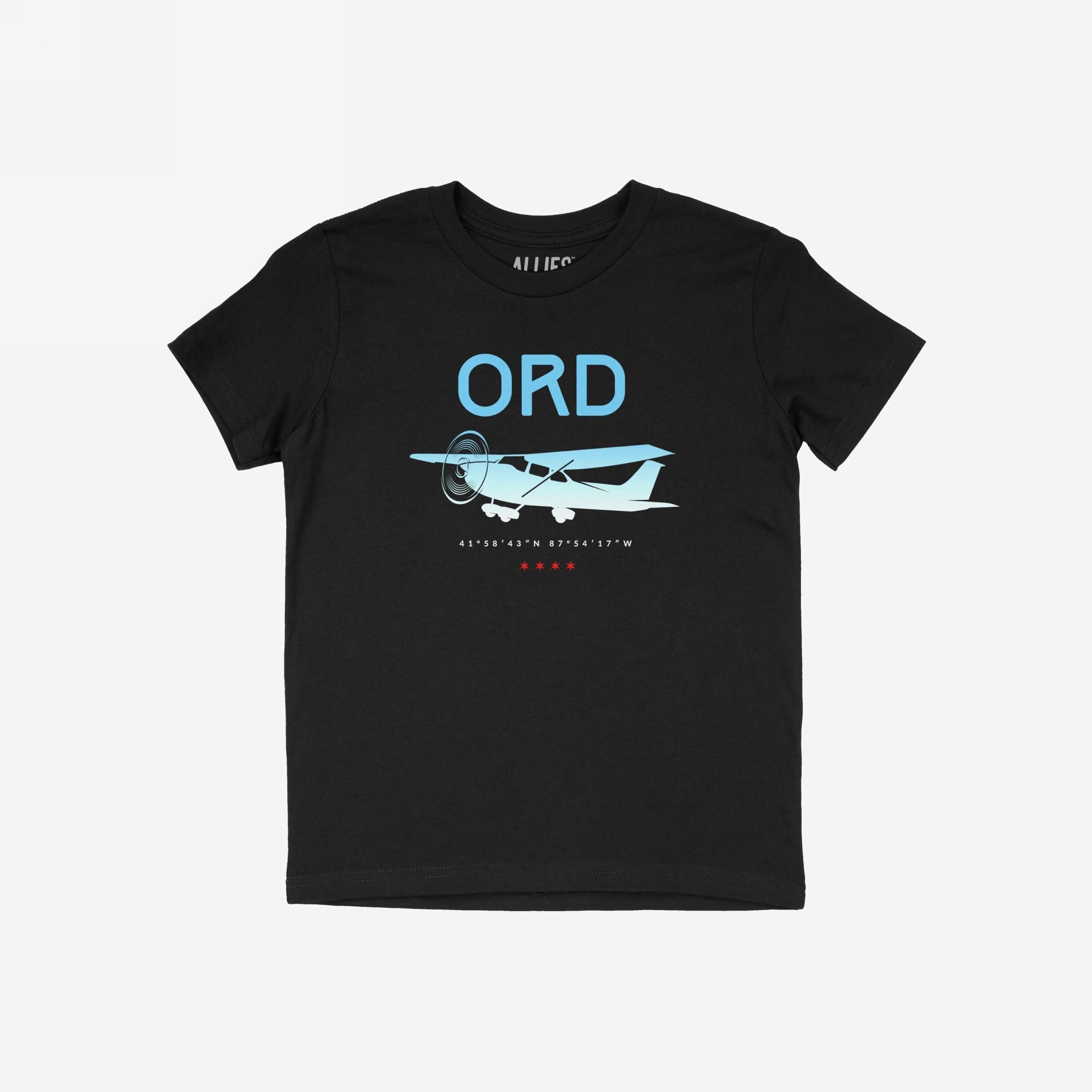 Chicago ORD O'Hare Airport Gradient T-shirt