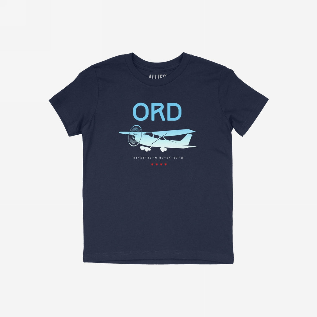 Chicago ORD O'Hare Airport Gradient T-shirt