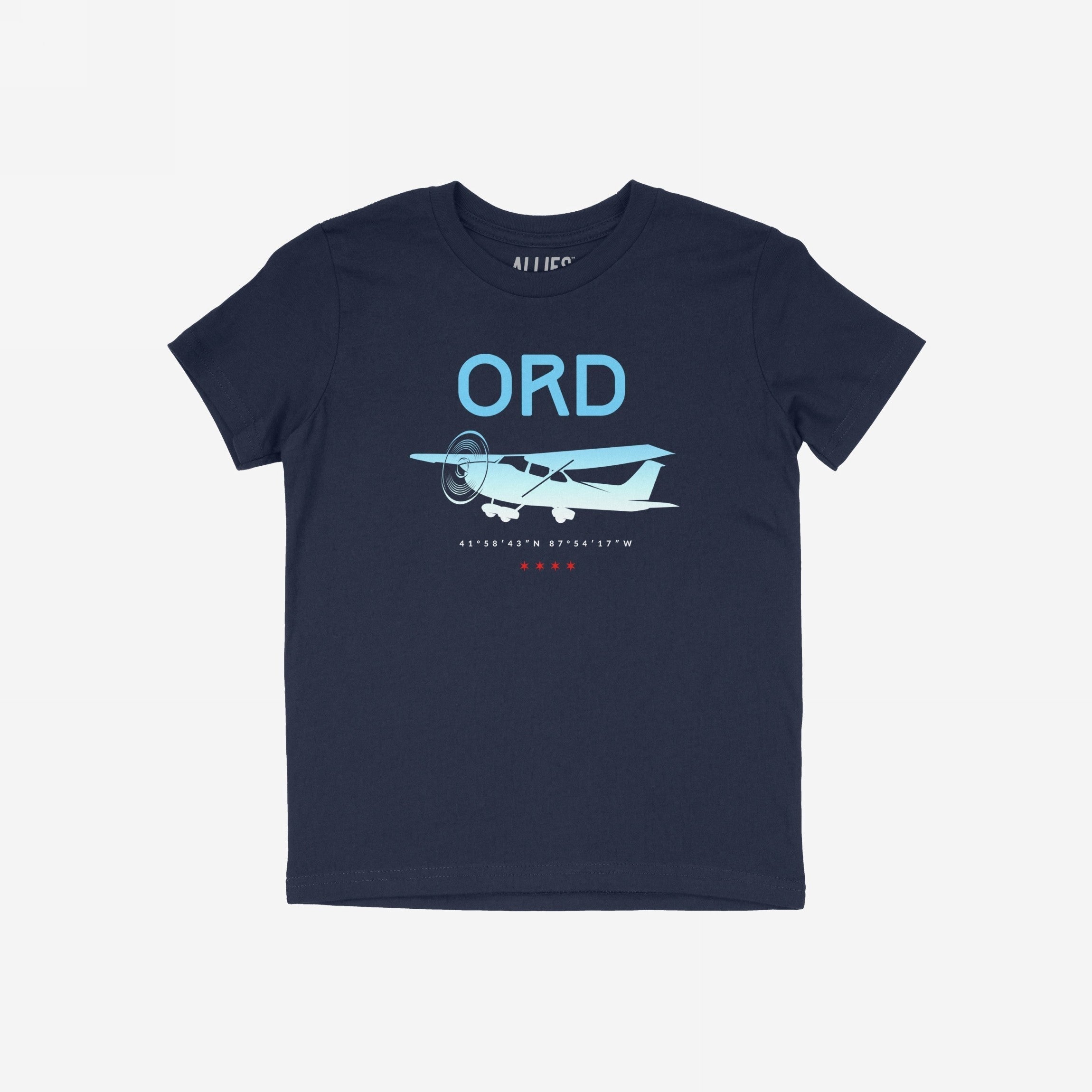 Chicago ORD O'Hare Airport Gradient T-shirt