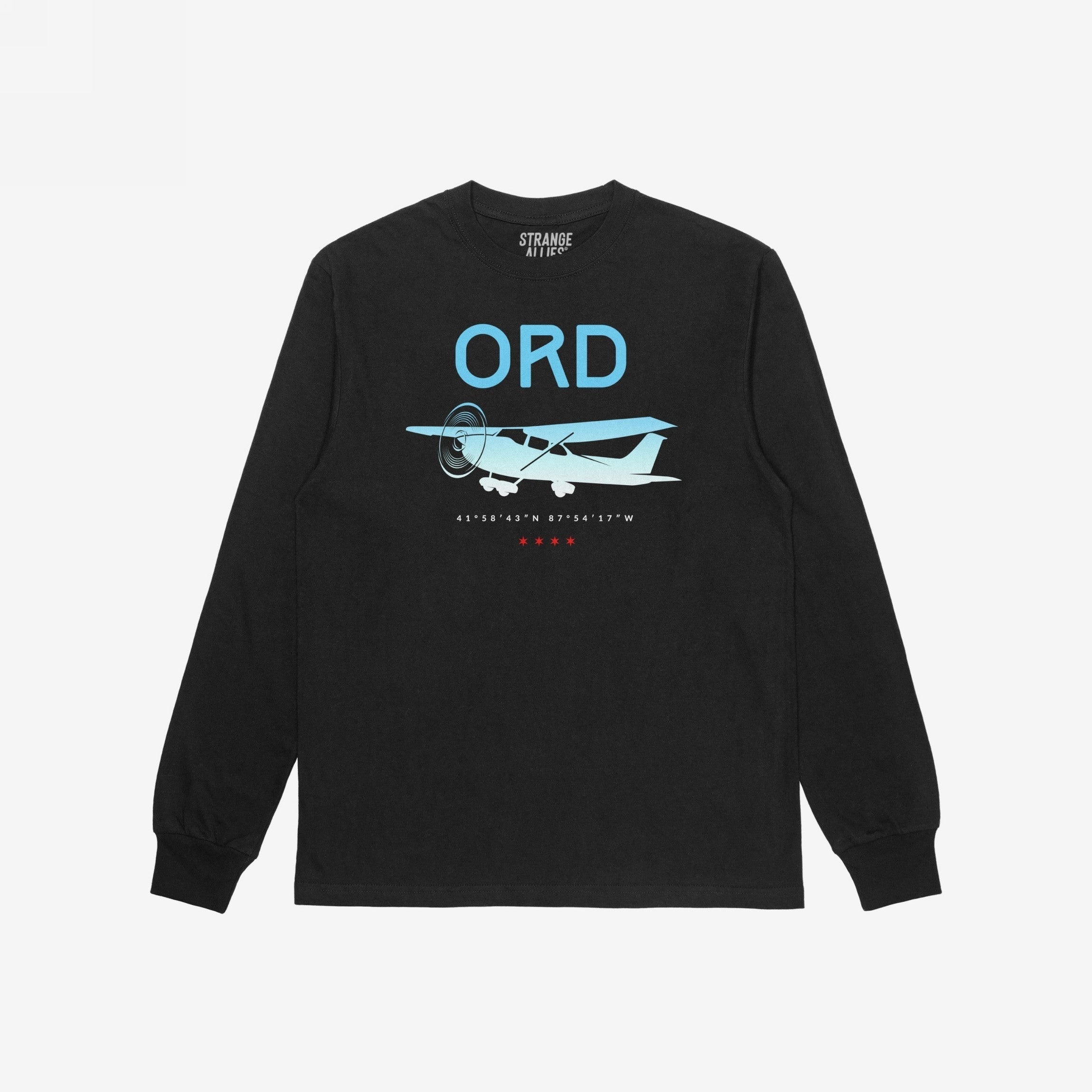 Chicago ORD O'Hare Airport Gradient T-shirt
