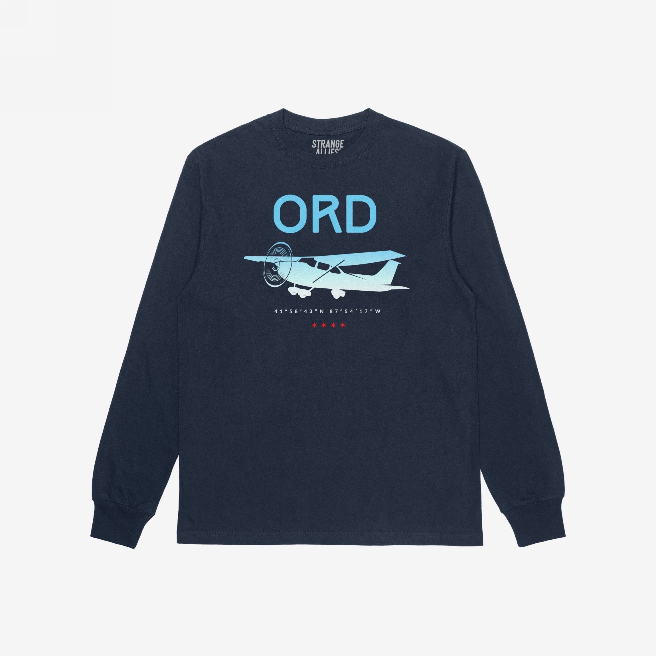 Chicago ORD O'Hare Airport Gradient T-shirt