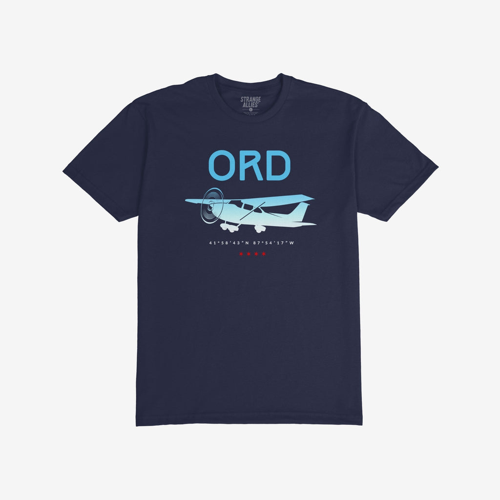 Chicago ORD O'Hare Airport Gradient T-shirt