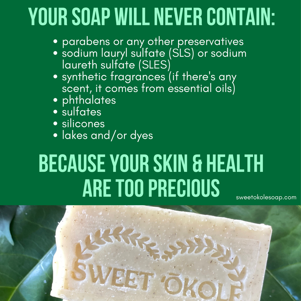 Mamaki Lemongrass Soap, Vegan Palm-Free Bar