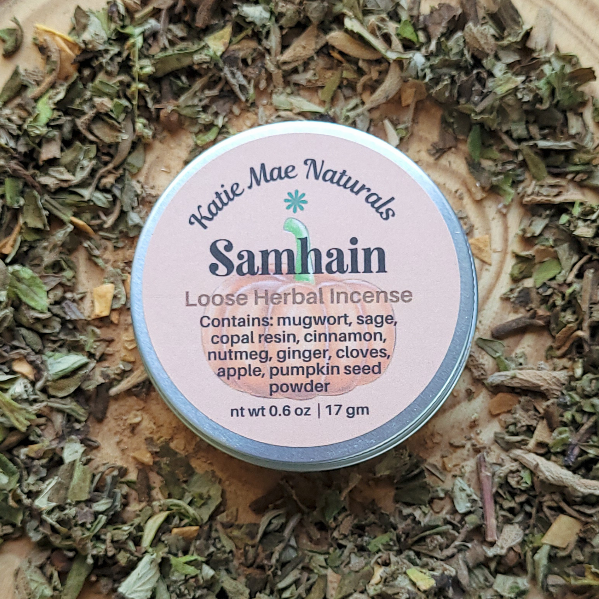 Samhain Herbal Incense – Mugwort Clove Copal Blend for Ancestral Rituals, Protection & Reflection