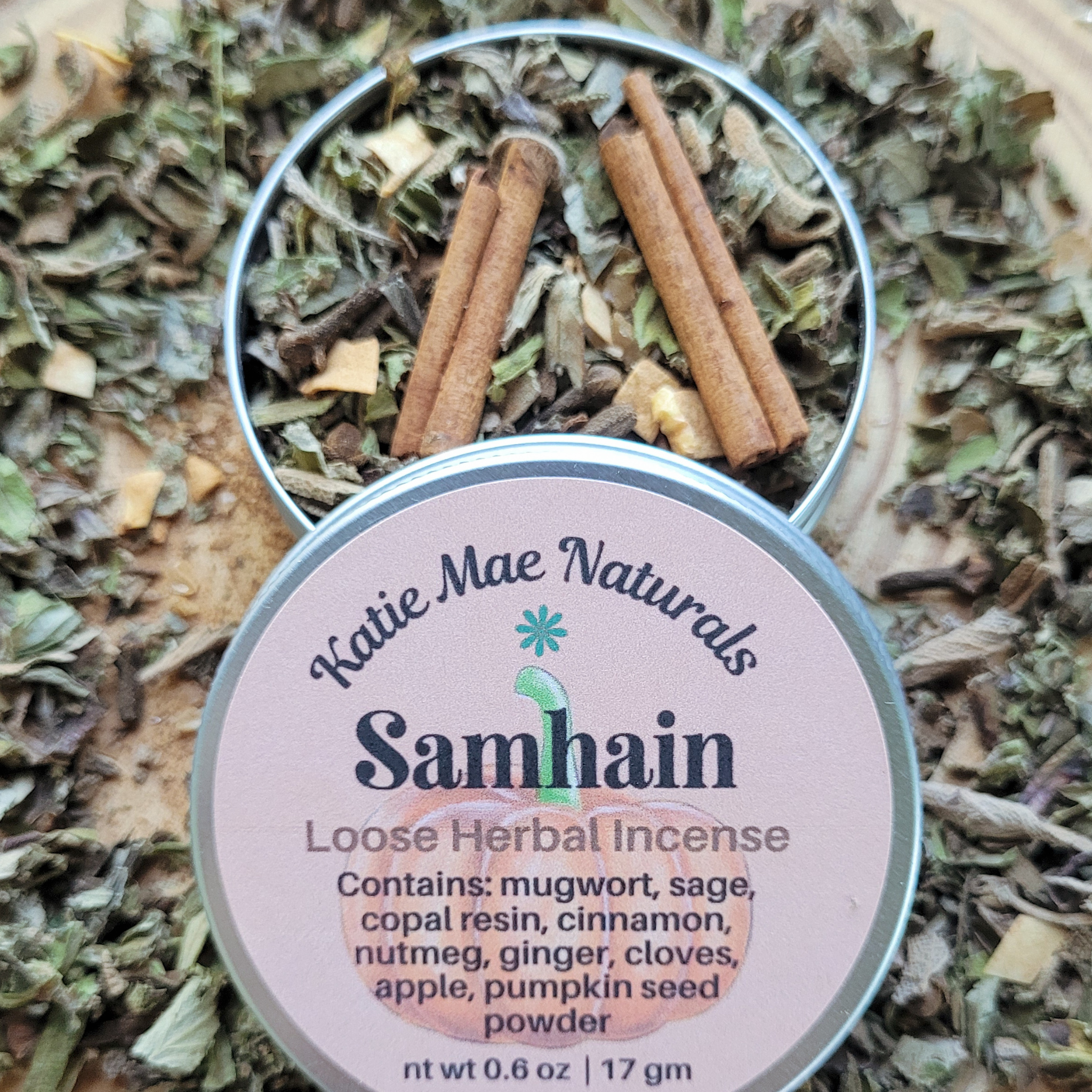 Samhain Herbal Incense – Mugwort Clove Copal Blend for Ancestral Rituals, Protection & Reflection