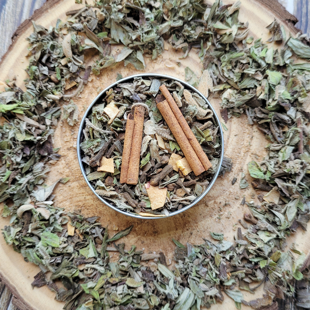 Samhain Herbal Incense – Mugwort Clove Copal Blend for Ancestral Rituals, Protection & Reflection