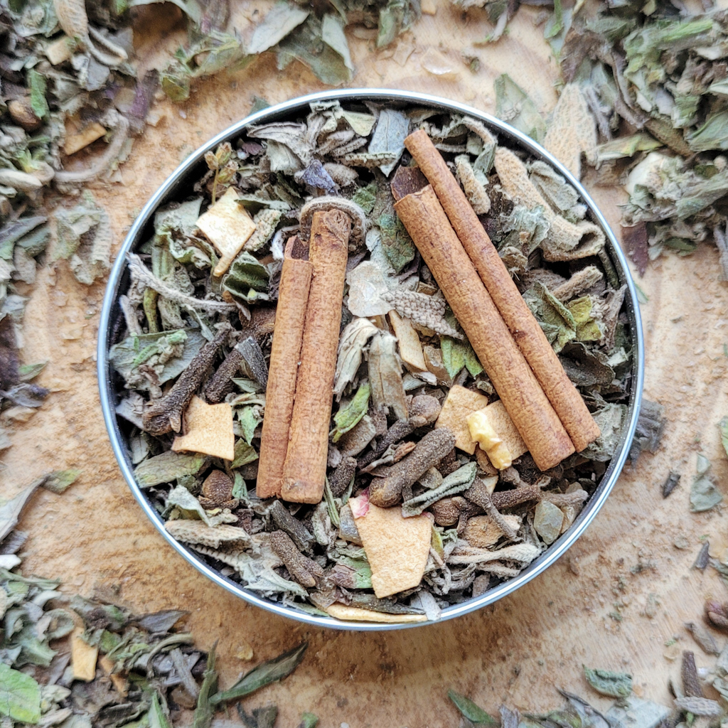 Samhain Herbal Incense – Mugwort Clove Copal Blend for Ancestral Rituals, Protection & Reflection
