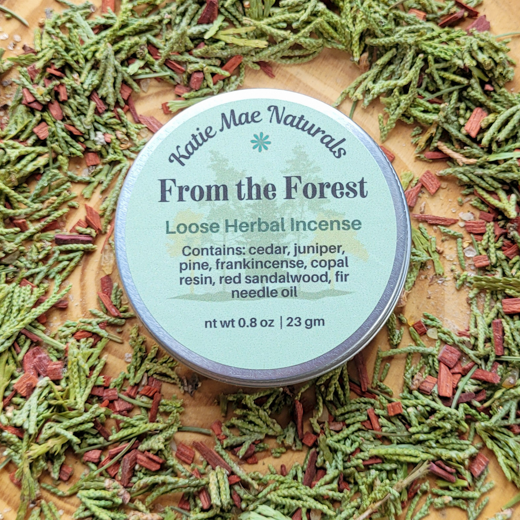 From the Forest Herbal Incense – Cedar Pine Frankincense Blend for Grounding, Meditation & Woodland Rituals