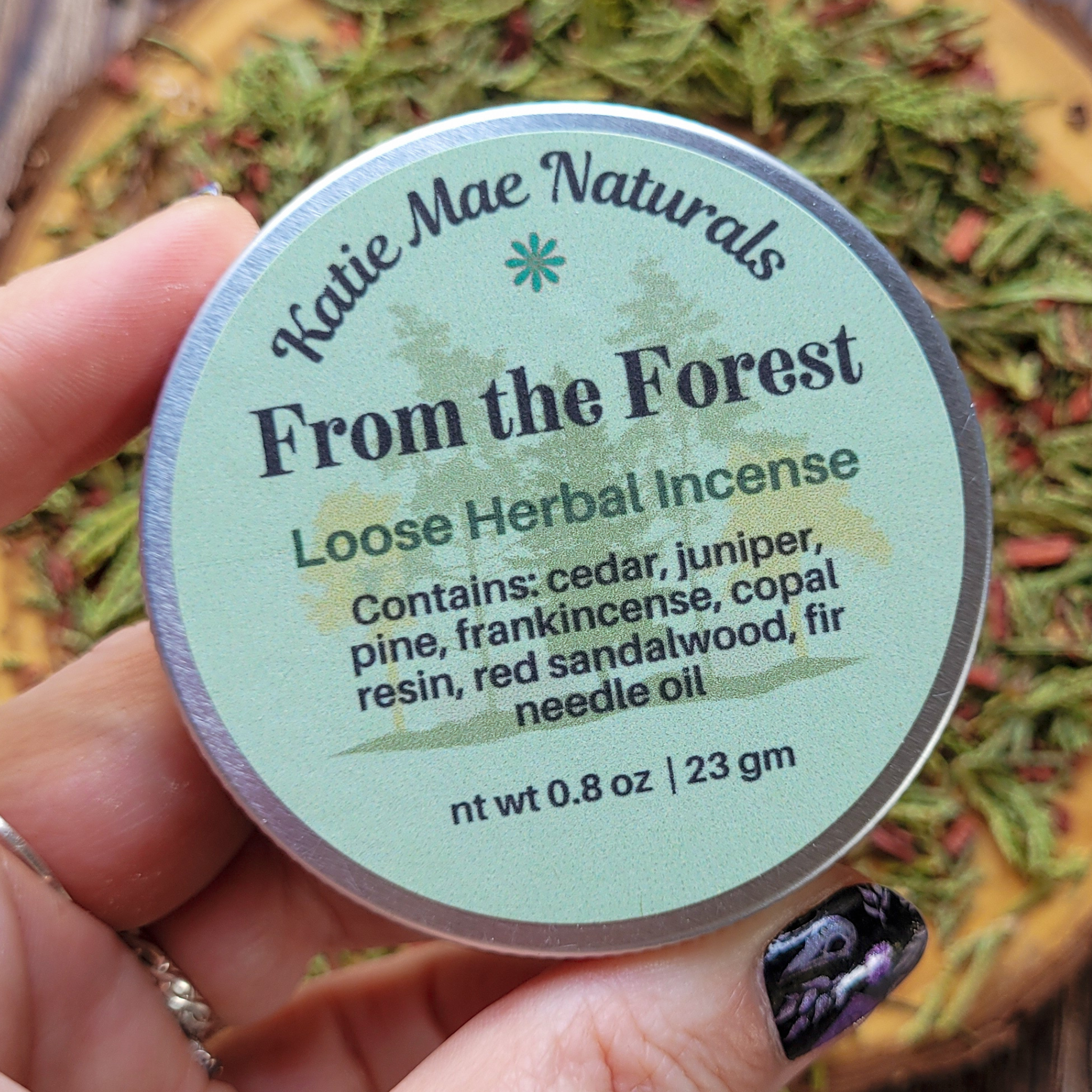 From the Forest Herbal Incense – Cedar Pine Frankincense Blend for Grounding, Meditation & Woodland Rituals