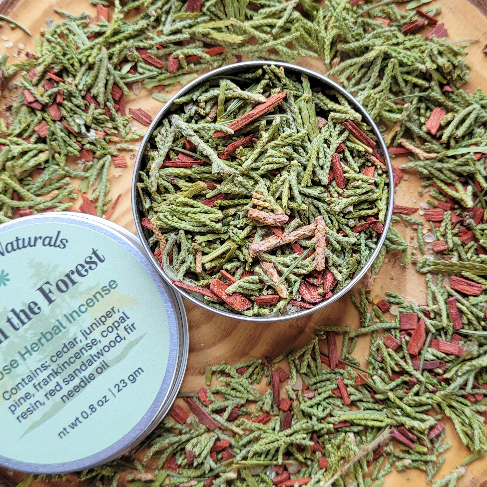 From the Forest Herbal Incense – Cedar Pine Frankincense Blend for Grounding, Meditation & Woodland Rituals