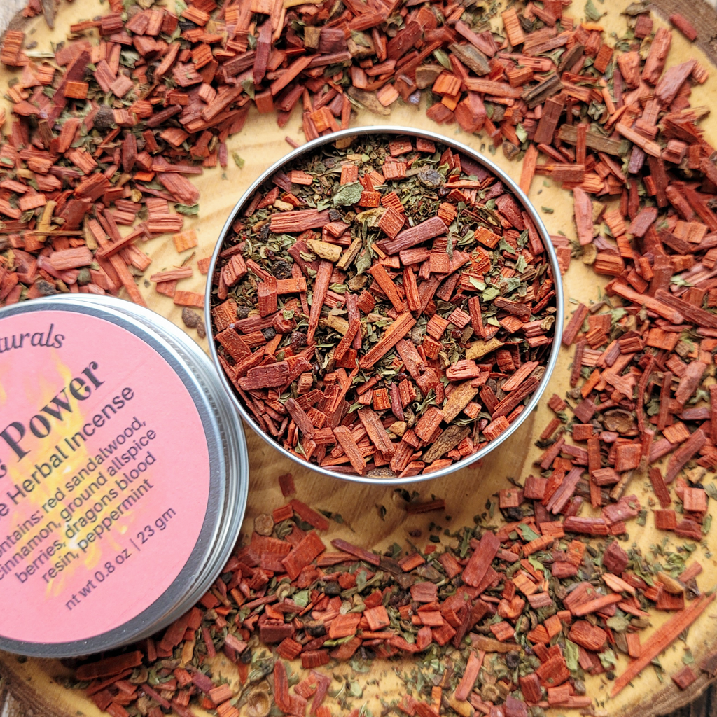 Fire Power Herbal Incense – Cinnamon Dragon’s Blood Blend for Courage, Energy & Empowerment