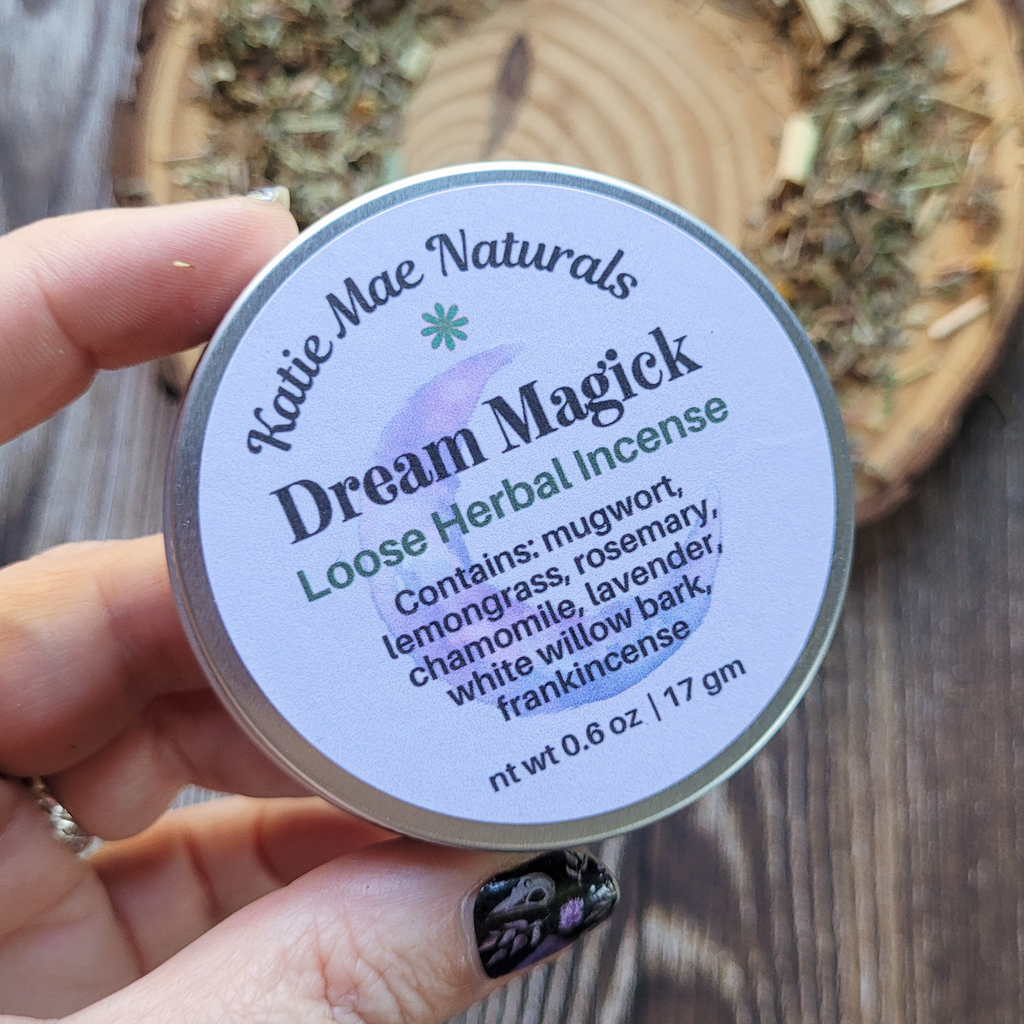 Dream Magick Herbal Incense – Mugwort Lavender Frankincense Blend for Dreamwork, Intuition & Sleep Rituals