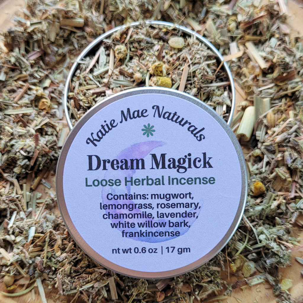 Dream Magick Herbal Incense – Mugwort Lavender Frankincense Blend for Dreamwork, Intuition & Sleep Rituals