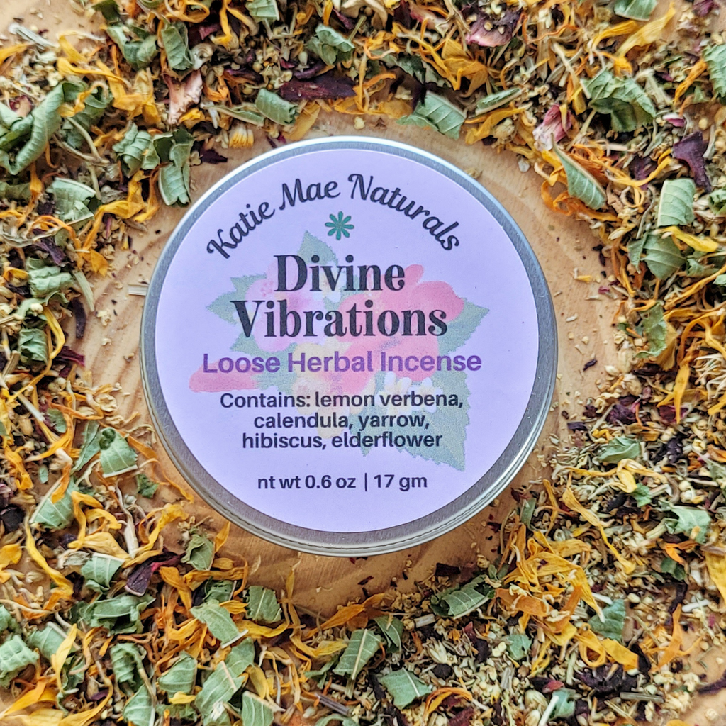 Divine Vibrations Herbal Incense – Floral Herbal Blend for Peace, Harmony & Spiritual Connection