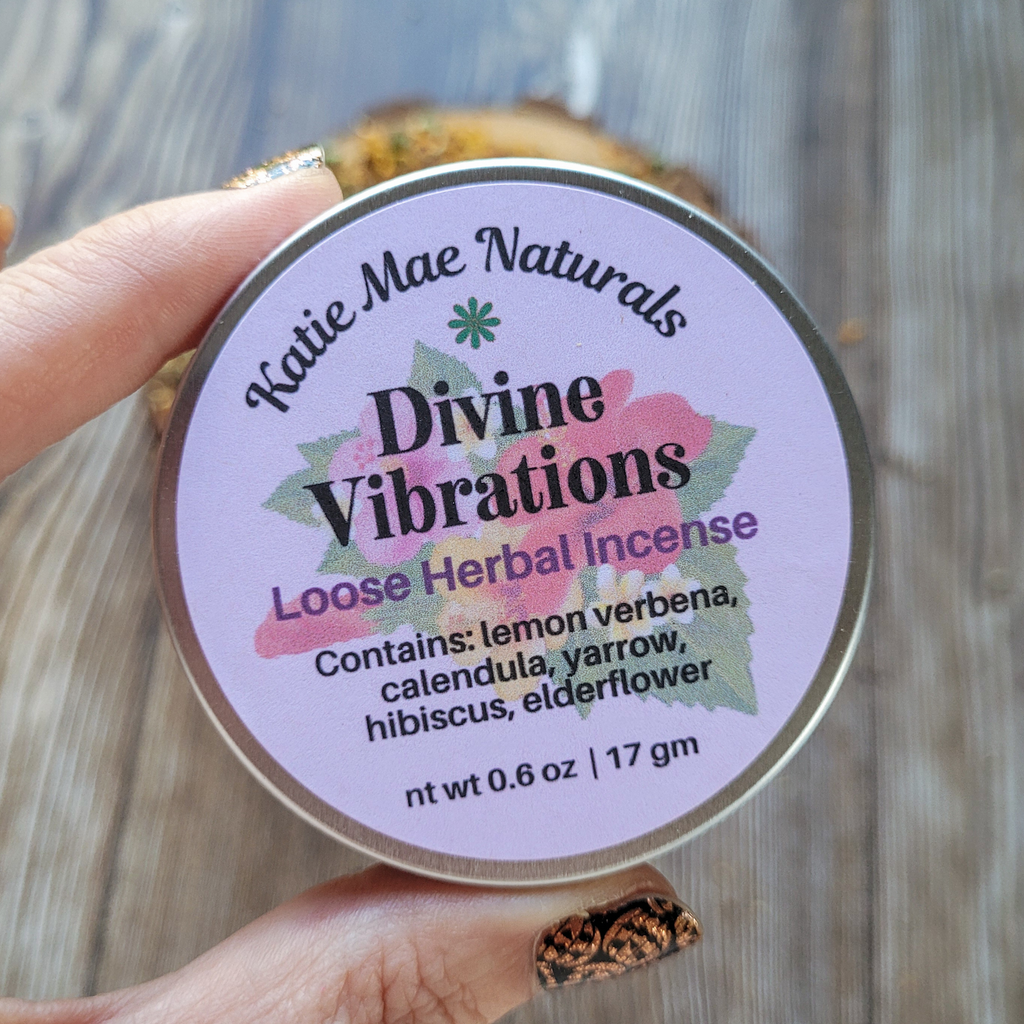 Divine Vibrations Herbal Incense – Floral Herbal Blend for Peace, Harmony & Spiritual Connection