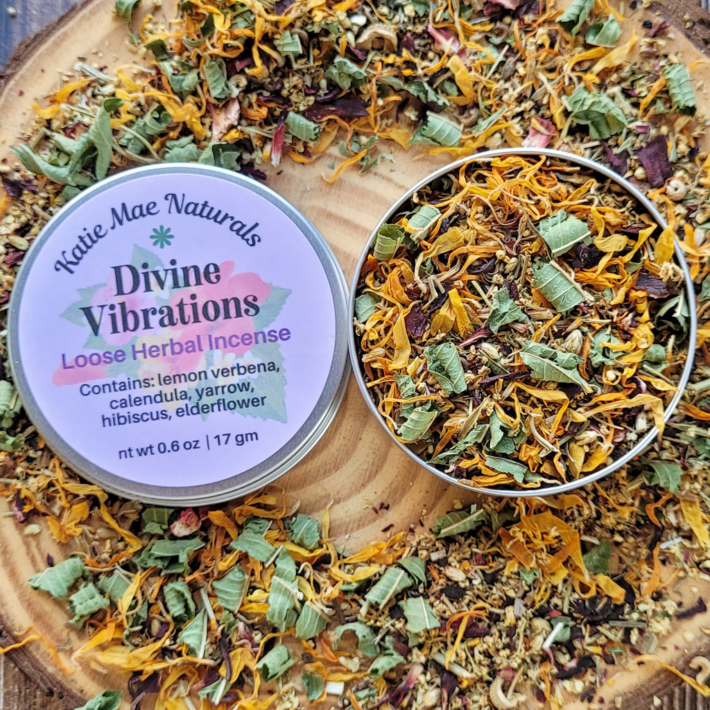 Divine Vibrations Herbal Incense – Floral Herbal Blend for Peace, Harmony & Spiritual Connection