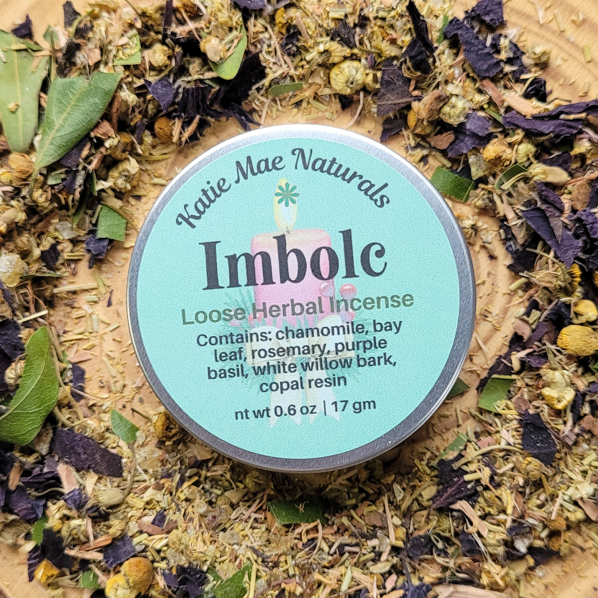 Imbolc Herbal Incense – Chamomile Rosemary Copal Blend for Renewal, Cleansing & Seasonal Awakening
