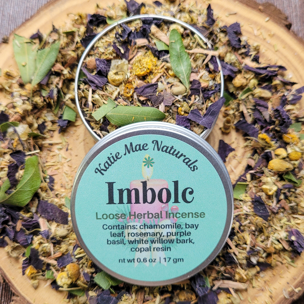 Imbolc Herbal Incense – Chamomile Rosemary Copal Blend for Renewal, Cleansing & Seasonal Awakening