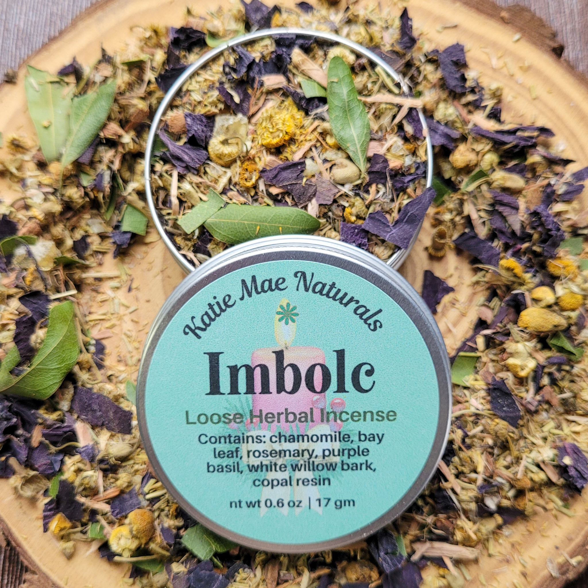 Imbolc Herbal Incense – Chamomile Rosemary Copal Blend for Renewal, Cleansing & Seasonal Awakening