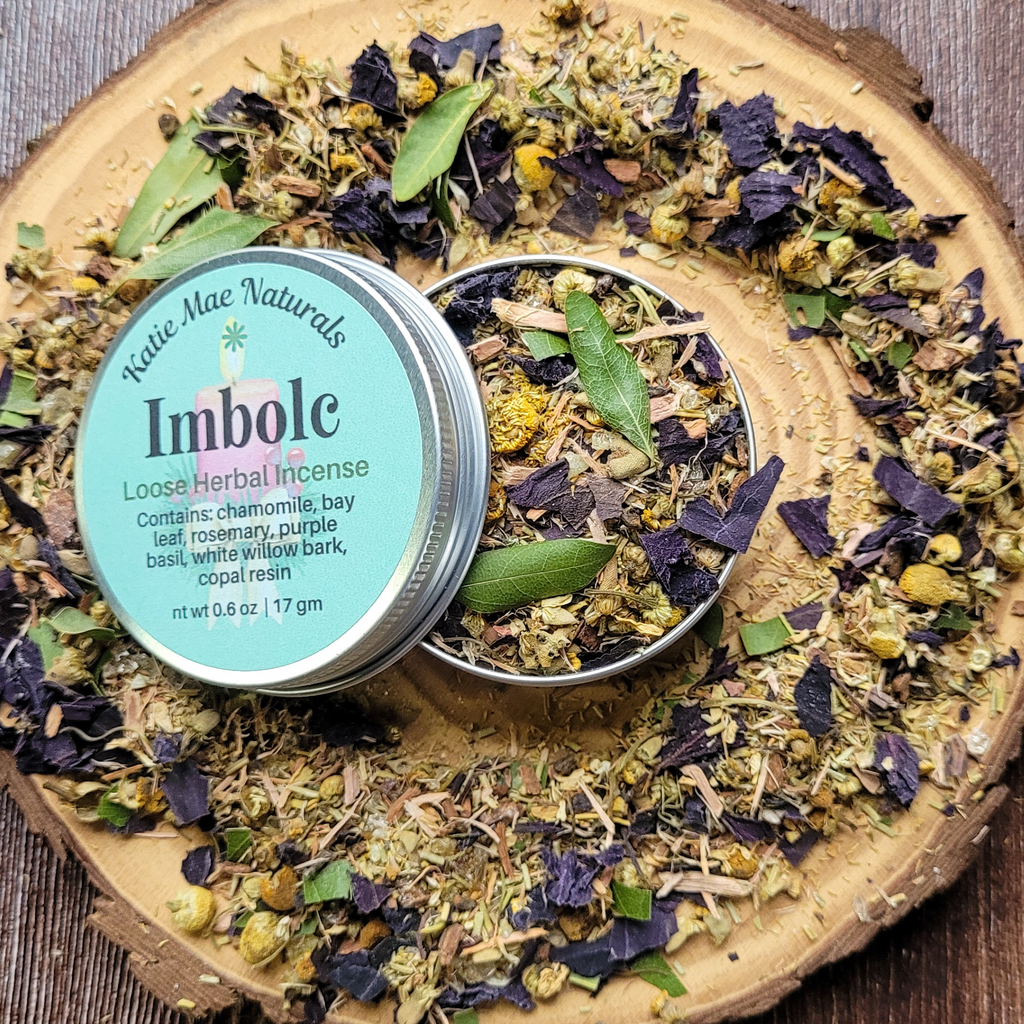 Imbolc Herbal Incense – Chamomile Rosemary Copal Blend for Renewal, Cleansing & Seasonal Awakening