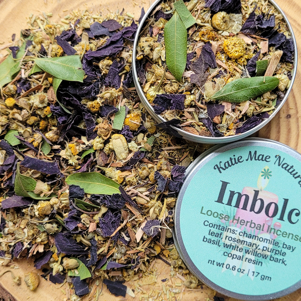 Imbolc Herbal Incense – Chamomile Rosemary Copal Blend for Renewal, Cleansing & Seasonal Awakening