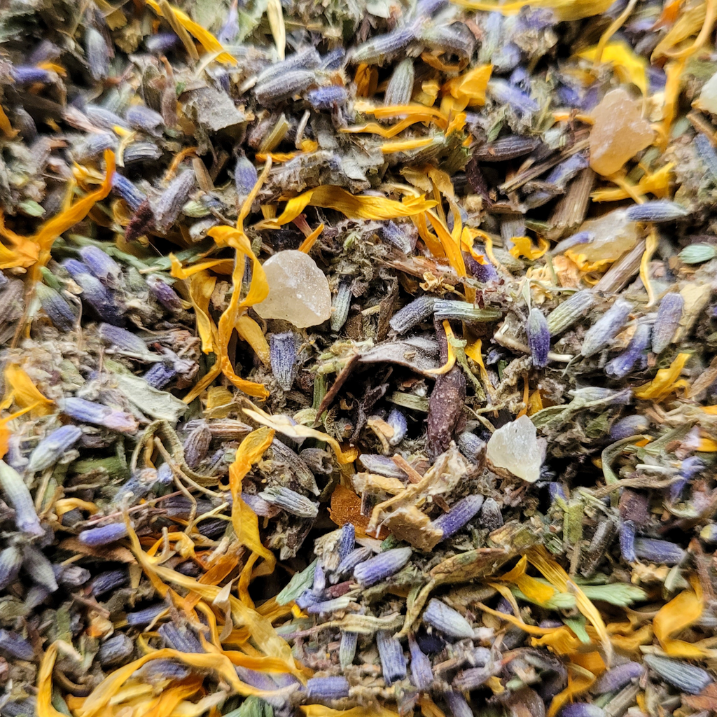 Litha Herbal Incense – Mugwort Lavender Frankincense Blend for Summer Solstice Rituals & Sun Energy