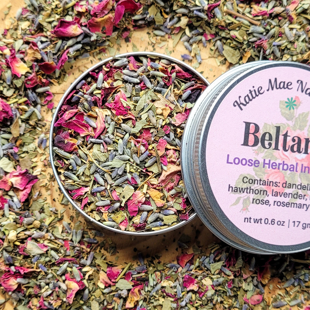 Beltane Herbal Incense – Rose Hawthorn Floral Blend for Passion, Growth & Spring Rituals