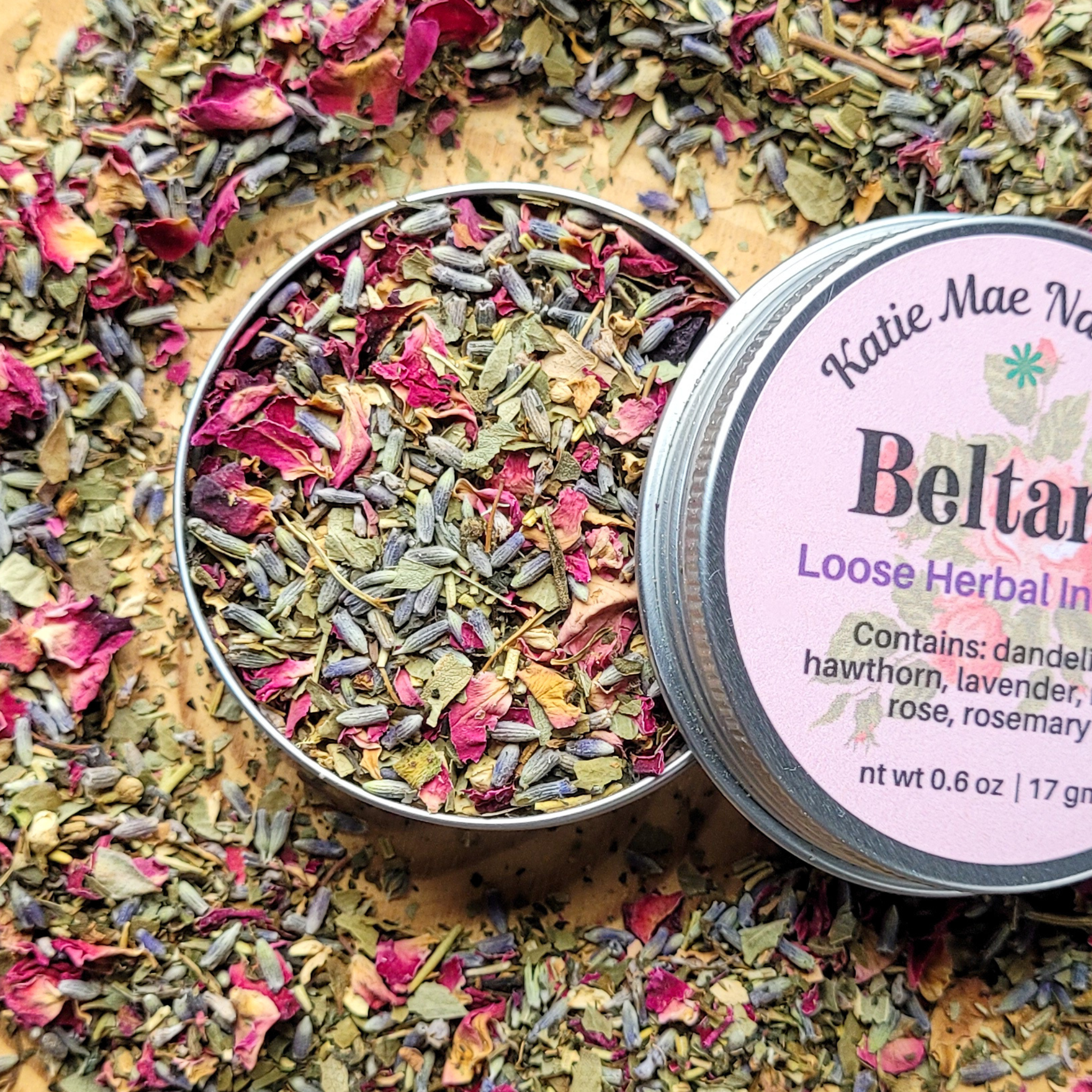 Beltane Herbal Incense – Rose Hawthorn Floral Blend for Passion, Growth & Spring Rituals