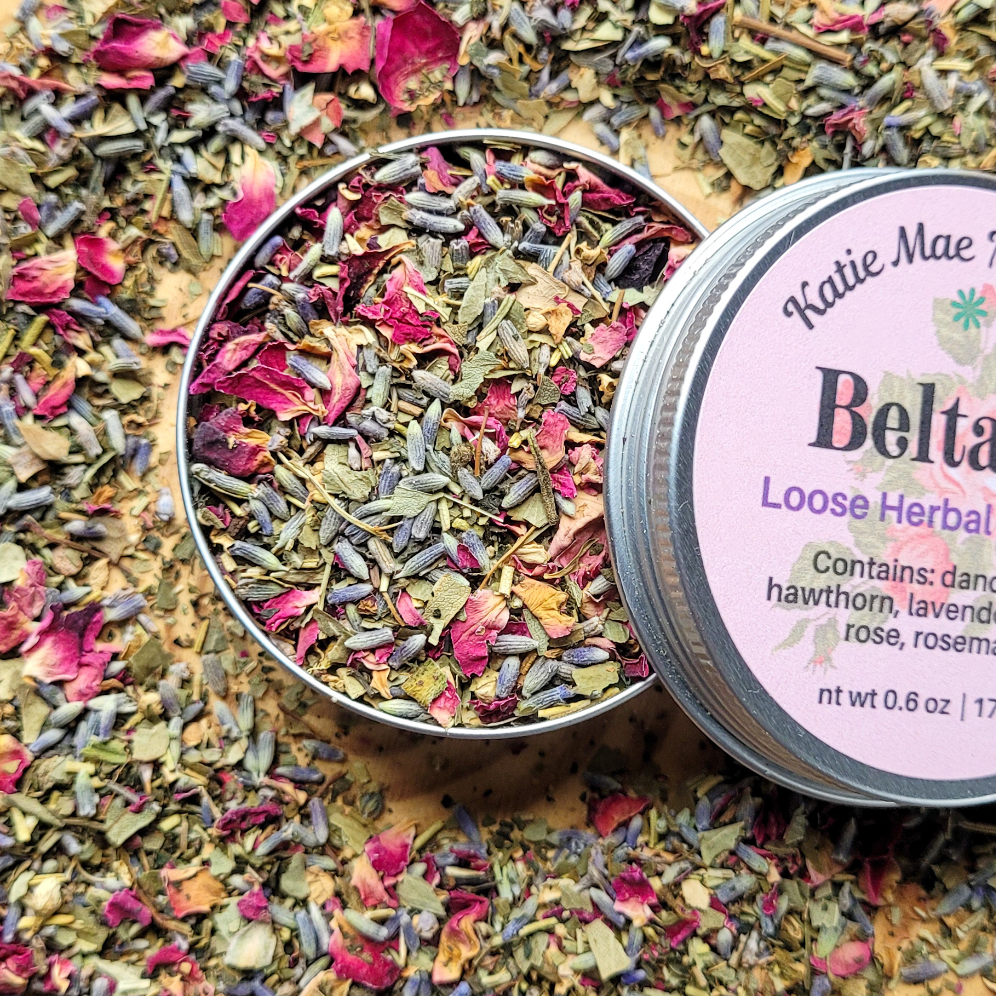 Beltane Herbal Incense – Rose Hawthorn Floral Blend for Passion, Growth & Spring Rituals