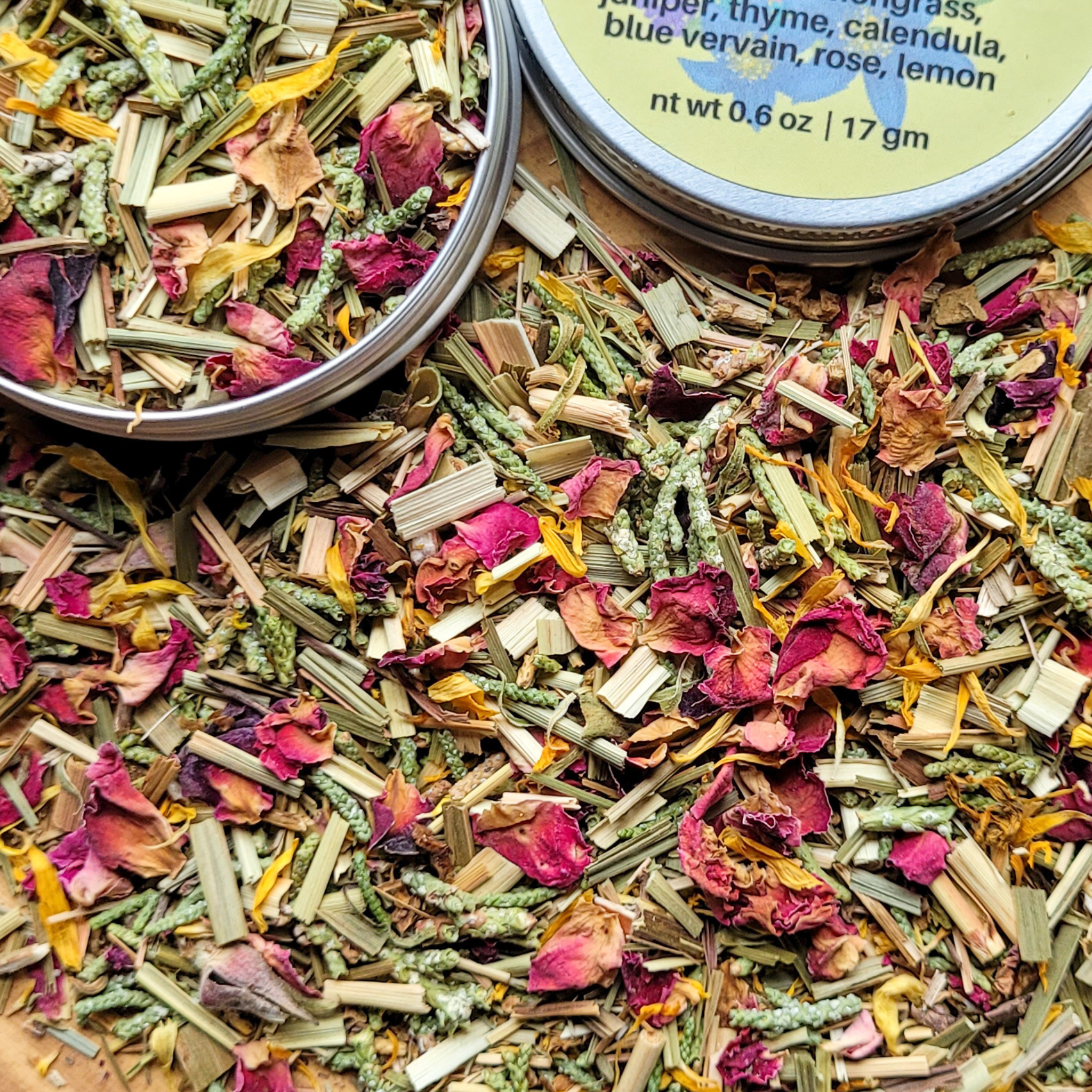 Ostara Herbal Incense – Rose Calendula Lemongrass Blend for Spring Renewal, Growth & Balance