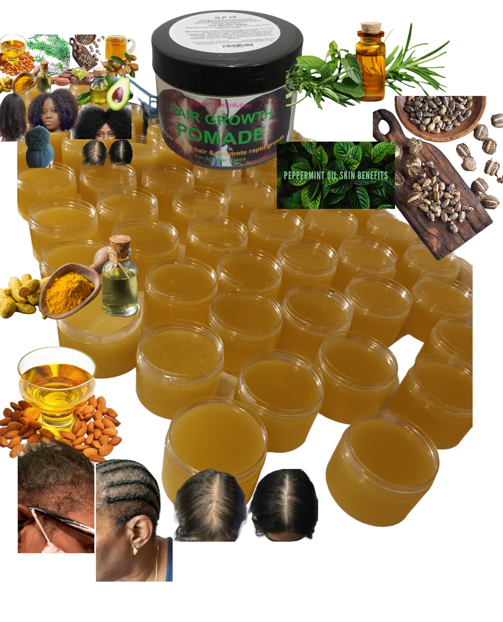 Wholesale-Hair Growth Pomade Grease- For Stronger, Thicker Longer Hair (pack 24)
