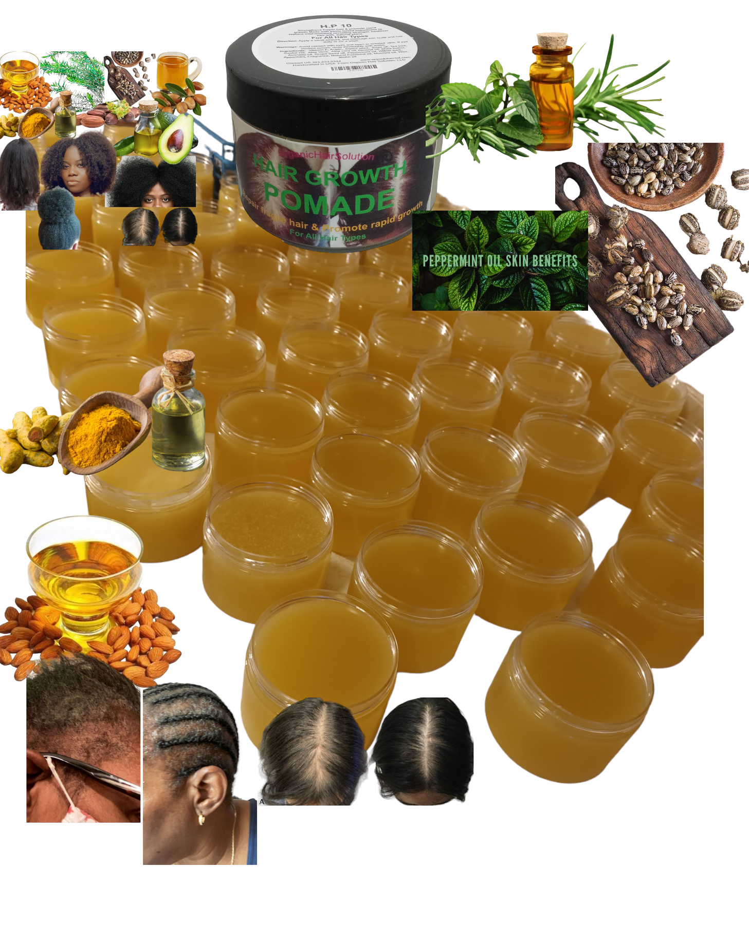 Wholesale-Hair Growth Pomade Grease- For Stronger, Thicker Longer Hair (pack 24)