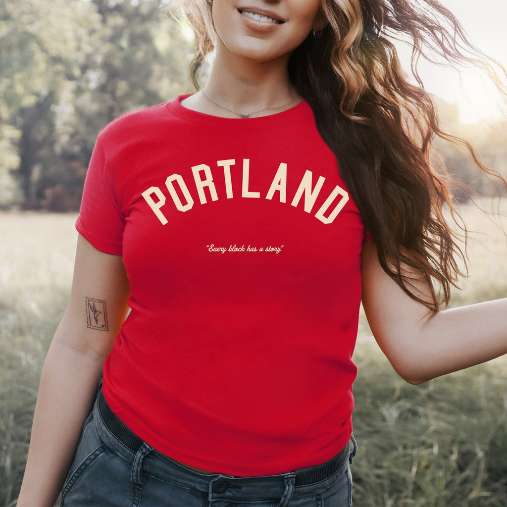 Portland Story Women's Baby Tee