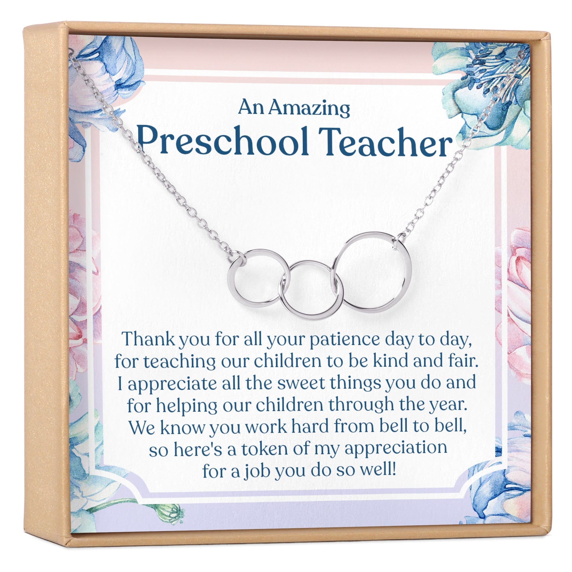 Preschool Teacher Necklace, Multiple Styles Jewelry