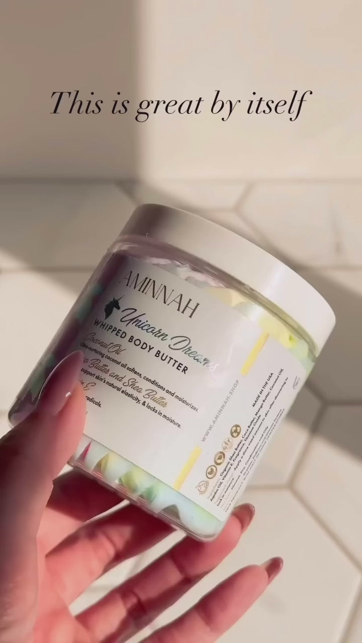 UNICORN DREAMS WHIPPED BODY BUTTER: Clean Beauty, Cruelty-Free, Vegan Skincare with Natural Ingredients, Female-Owned Brand