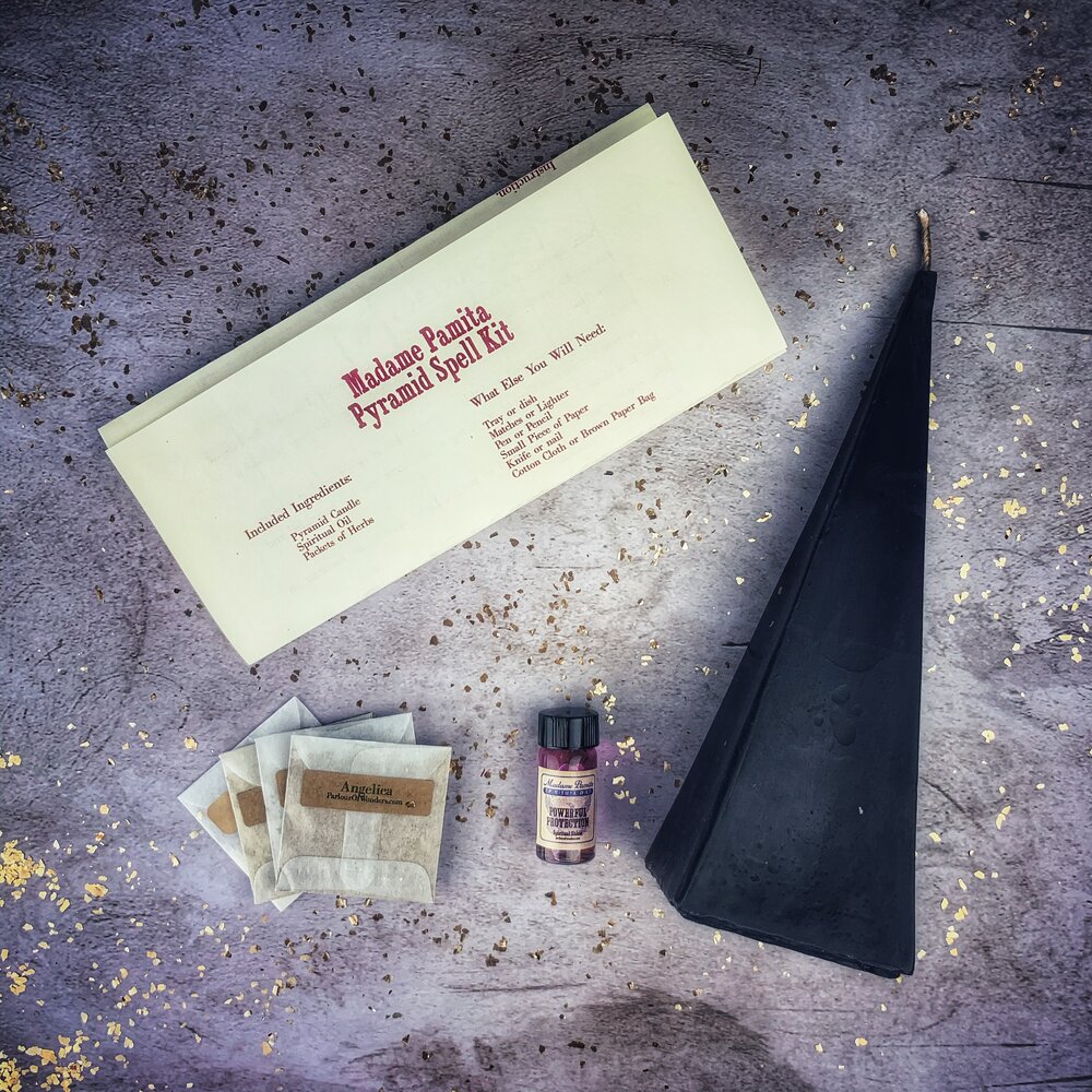 Pyramid of Power Candle Spell Kit - Long-Lasting Success & Stability